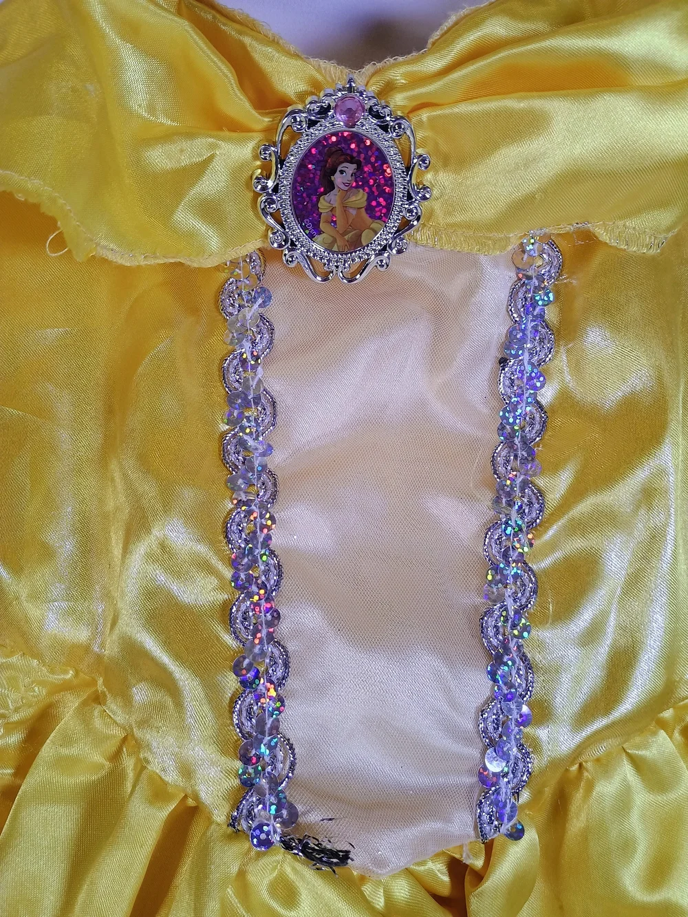 Disney Girls Yellow Belle-Inspired Princess Costume Dress